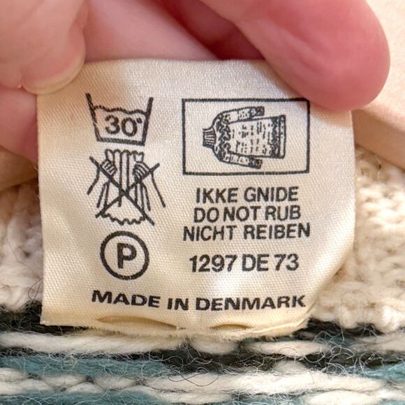VTG Runox Scandia Strik Pure New Wool Danish Scandinavian Sweater Nordic M L - Picture 4 of 16